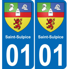 01 Saint-Sulpice wappen aufkleber typenschild aufkleber stadt