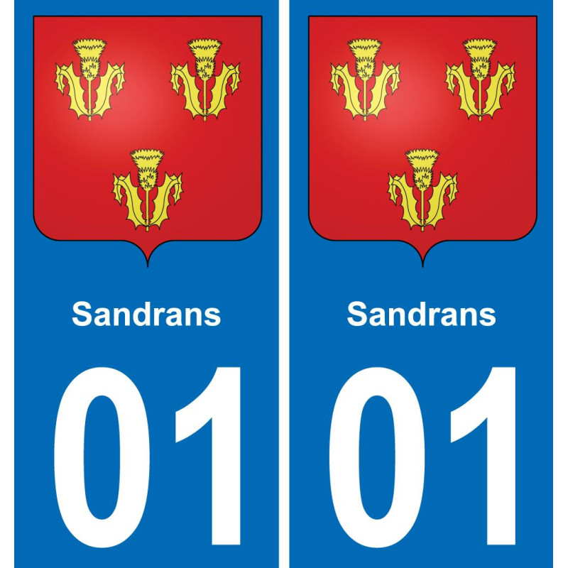 01 Sandrans stemma adesivo piastra adesivi città