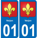 01 Verjon stemma adesivo piastra adesivi città