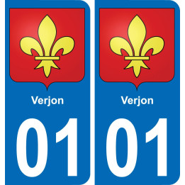 01 Verjon wappen aufkleber typenschild aufkleber stadt