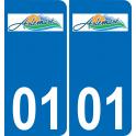 01 Artemare logo autocollant plaque stickers ville