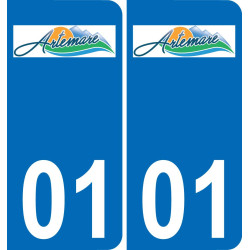 01 Artemare stemma adesivo piastra adesivi città