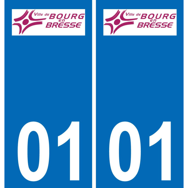 01 Bourg-en-Bresse wappen aufkleber typenschild aufkleber stadt