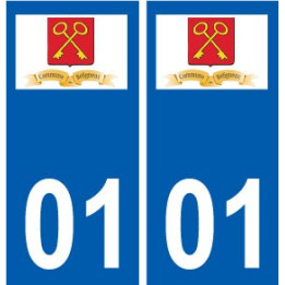 01 Béligneux logo ville autocollant plaque sticker