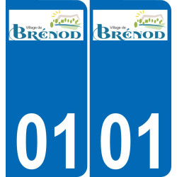 01 Brénod stemma adesivo piastra adesivi città