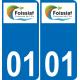 01 Foissiat coat of arms sticker plate stickers city