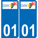 01 Gex wappen aufkleber typenschild aufkleber stadt