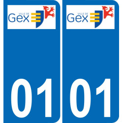 01 Gex stemma adesivo piastra adesivi città