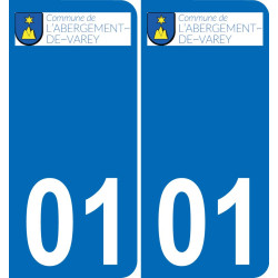 01 L'Abergement-de-Varey stemma adesivo piastra adesivi città