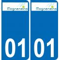 01 Mogneneins logo autocollant plaque stickers ville
