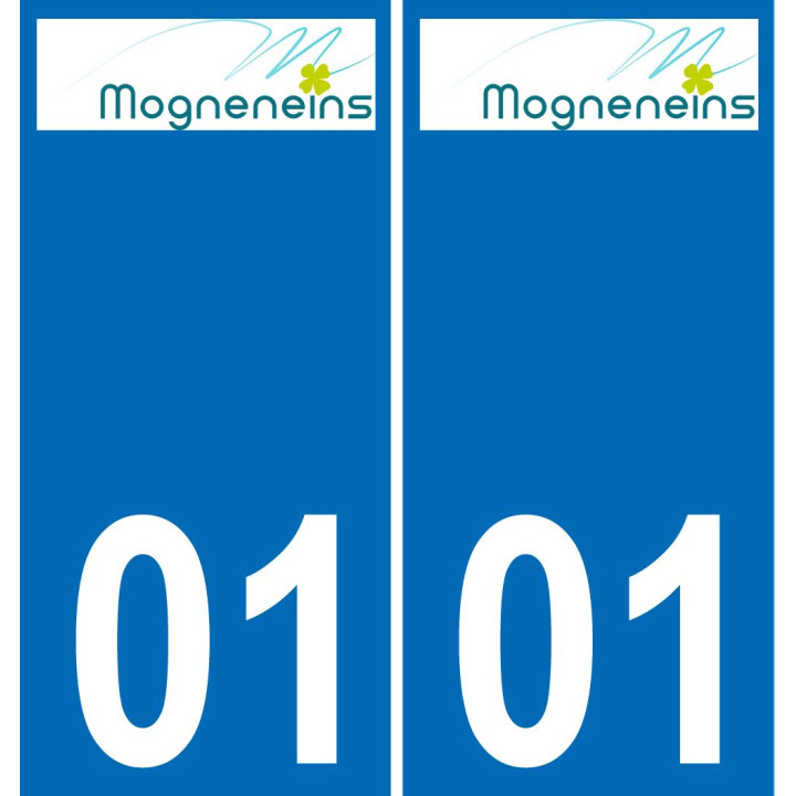 01 Mogneneins escudo de armas de la etiqueta engomada de la placa de pegatinas de la ciudad
