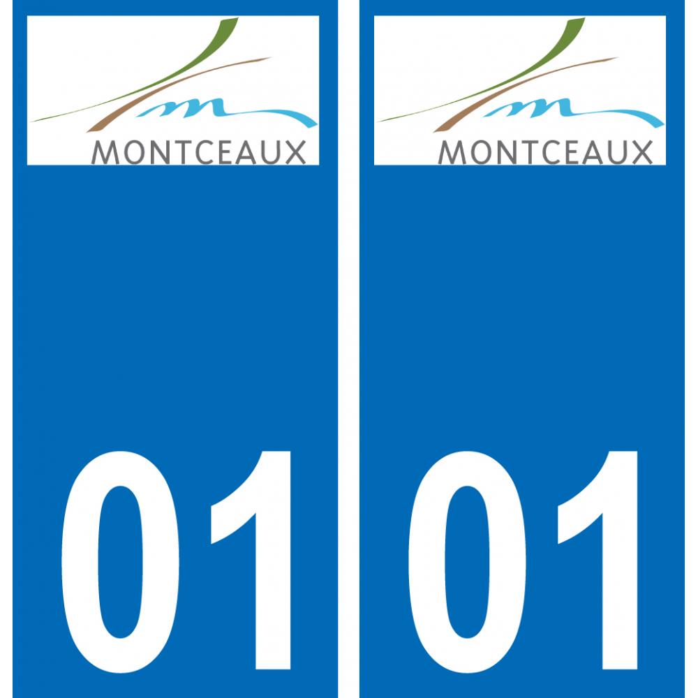 01 Montceaux coat of arms sticker plate stickers city