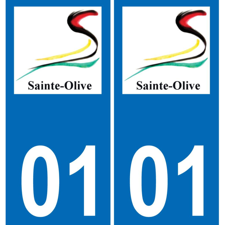 01 Sainte-Olive wappen aufkleber typenschild aufkleber stadt