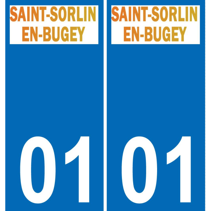01 Saint-Sorlin-en-Bugey logo autocollant plaque stickers ville