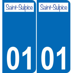 01 Saint-Sulpice logo autocollant plaque stickers ville