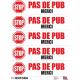 stop no pub advertising mailbox sticker decal logo 3