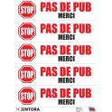 stop no pub advertising mailbox sticker decal logo 3
