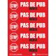 stop no pub advertising mailbox sticker decal logo 3