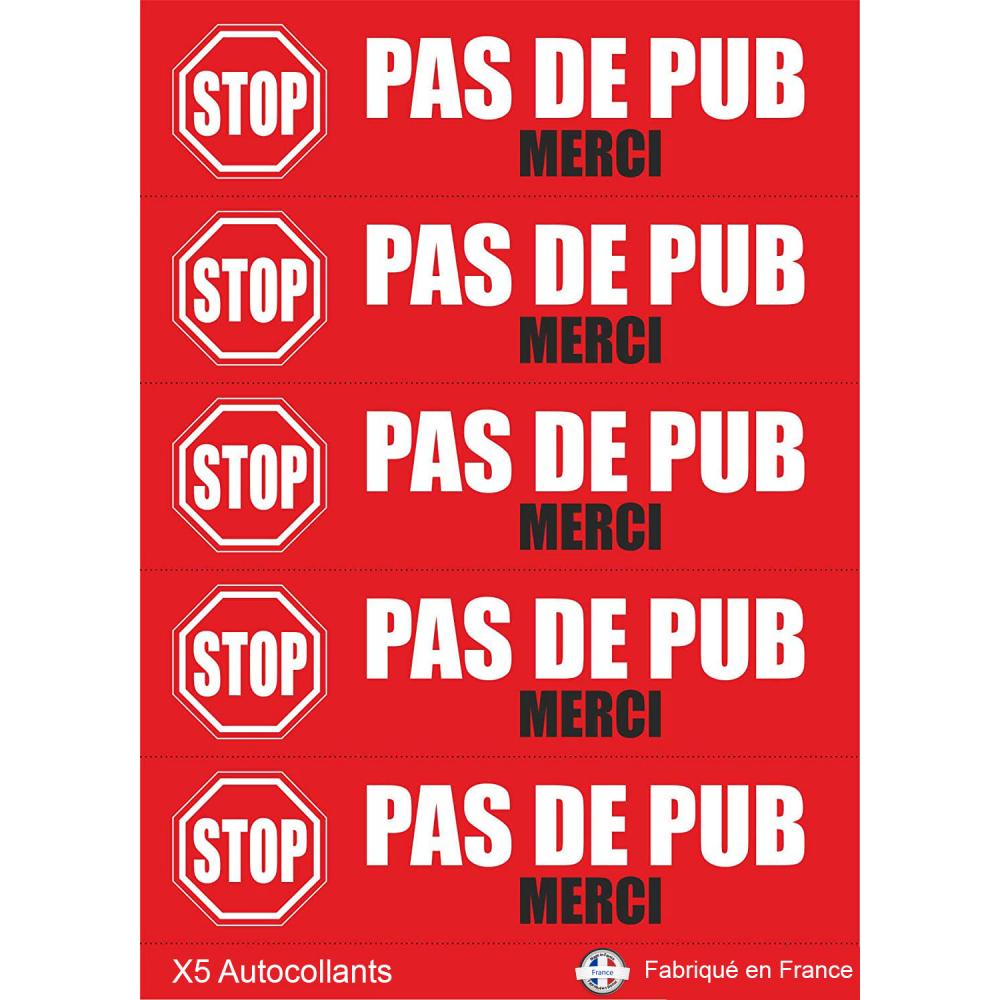 stop no pub publicidad buzón de sticker decal logotipo 3