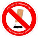 Ne pas jeter les mégots par terre cigarette déchet autocollant adhésif sticker logo99
