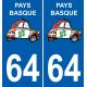 66 Cerdanya sticker sticker plate