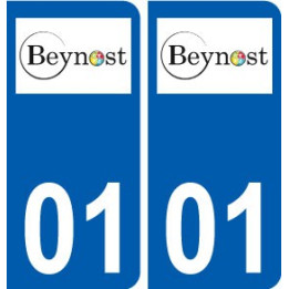 01 Beynost logo ville autocollant plaque sticker