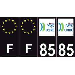 64 Pau logo autocollant plaque immatriculation auto ville sticker