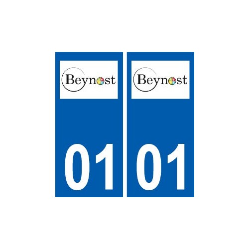 01 Beynost logo ville autocollant plaque sticker