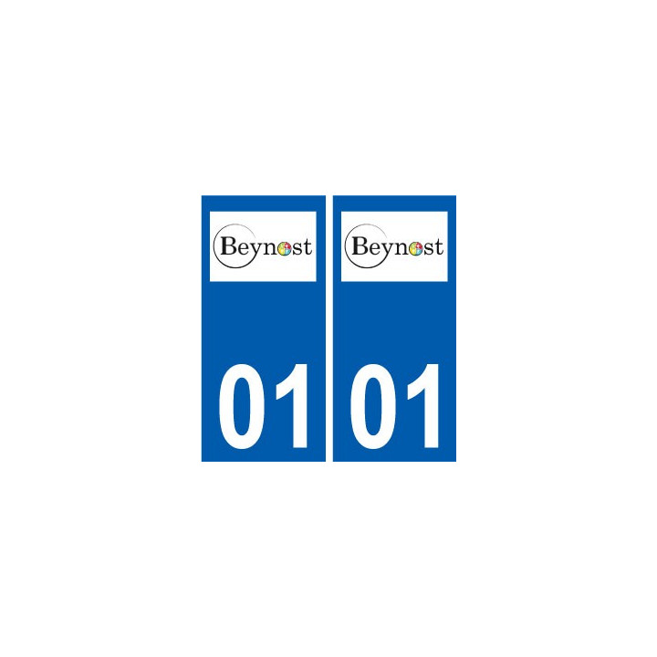 01 Beynost logo ville autocollant plaque sticker