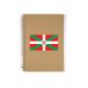 Drapeau basque Euskal Herria détail Croix basque Lauburu milieu autocollant adhésif sticker logo897