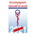 Caduceus pflegeassistentin sticker aufkleber