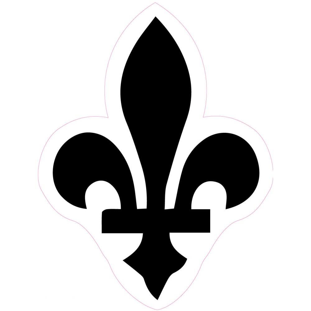 Fleur de lys symbole royauté roi autocollant adhésif sticker logo156