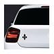 Fleur de lys symbole royauté roi autocollant adhésif sticker logo156