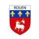 Rouen Sticker wappen, gelsenkirchen, augsburg, klebender aufkleber