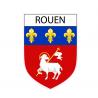 Pegatinas escudo de armas de Rouen adhesivo de la etiqueta engomada