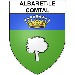 Albaret-le-Comtal 48 ville sticker blason écusson autocollant adhésif