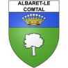 Albaret-le-Comtal 48 ville sticker blason écusson autocollant adhésif