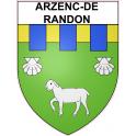 Stickers coat of arms Arzenc-de-Randon adhesive sticker