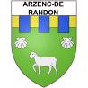 Stickers coat of arms Arzenc-de-Randon adhesive sticker