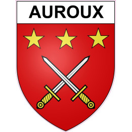 Auroux 48 ville sticker blason écusson autocollant adhésif