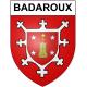 Stickers coat of arms Badaroux adhesive sticker