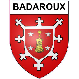 Stickers coat of arms Badaroux adhesive sticker