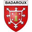 Pegatinas escudo de armas de Badaroux adhesivo de la etiqueta engomada