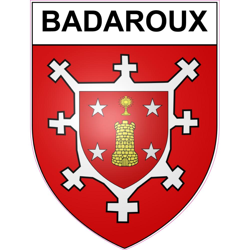 Stickers coat of arms Badaroux adhesive sticker