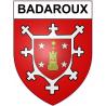 Badaroux 48 ville sticker blason écusson autocollant adhésif