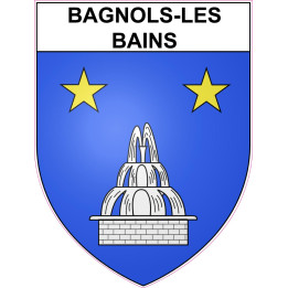 Bagnols-les-Bains Sticker wappen, gelsenkirchen, augsburg, klebender aufkleber