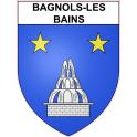 Bagnols-les-Bains Sticker wappen, gelsenkirchen, augsburg, klebender aufkleber
