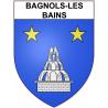 Bagnols-les-Bains 48 ville sticker blason écusson autocollant adhésif