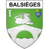 Balsièges Sticker wappen, gelsenkirchen, augsburg, klebender aufkleber