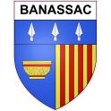 Adesivi stemma Banassac adesivo